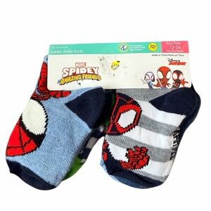 Marvel Spidey Toddler Ankle Socks Set - 10 pairs, 12-24 months, Disney Junior